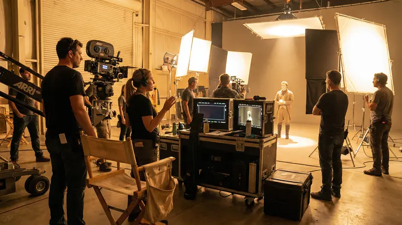 女神视频国际化专业拍摄团队合作现场